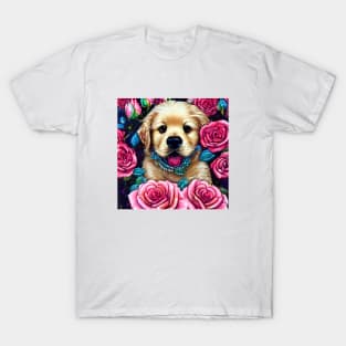 Adorable Golden Puppy T-Shirt